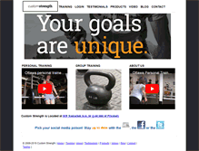 Tablet Screenshot of customstrength.com